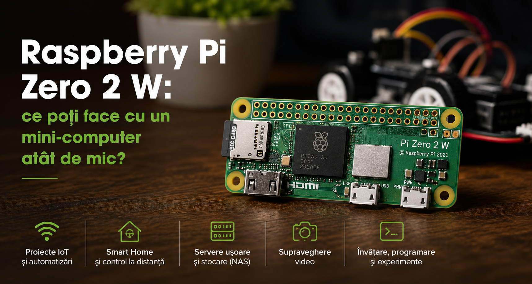Raspberry Pi Zero 2 W: ce poți face cu un mini-computer atât de mic?