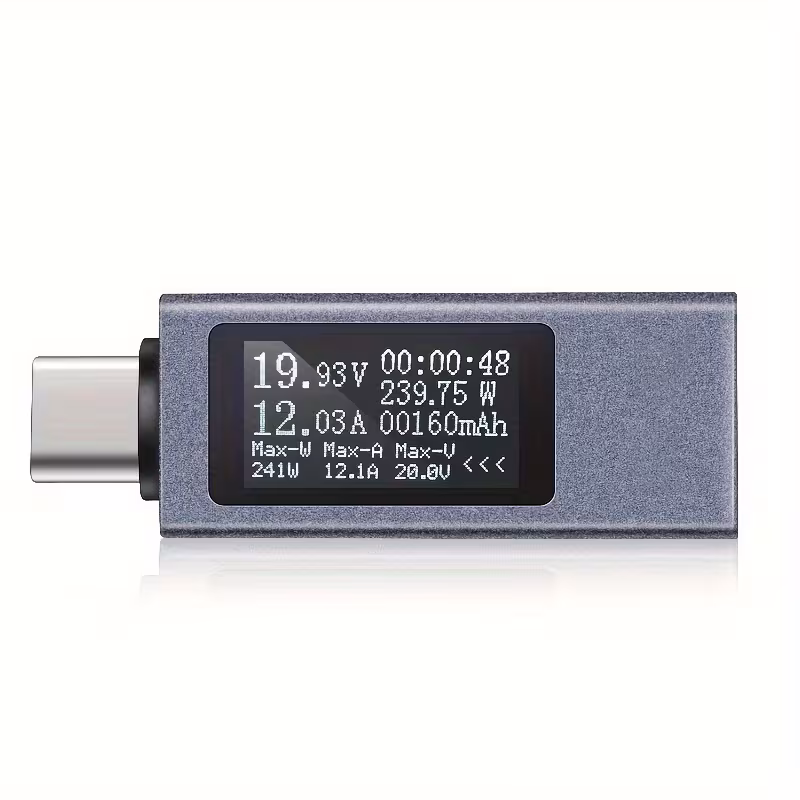 Multimetru digital portabil USB-C DC 4–30V / 12A