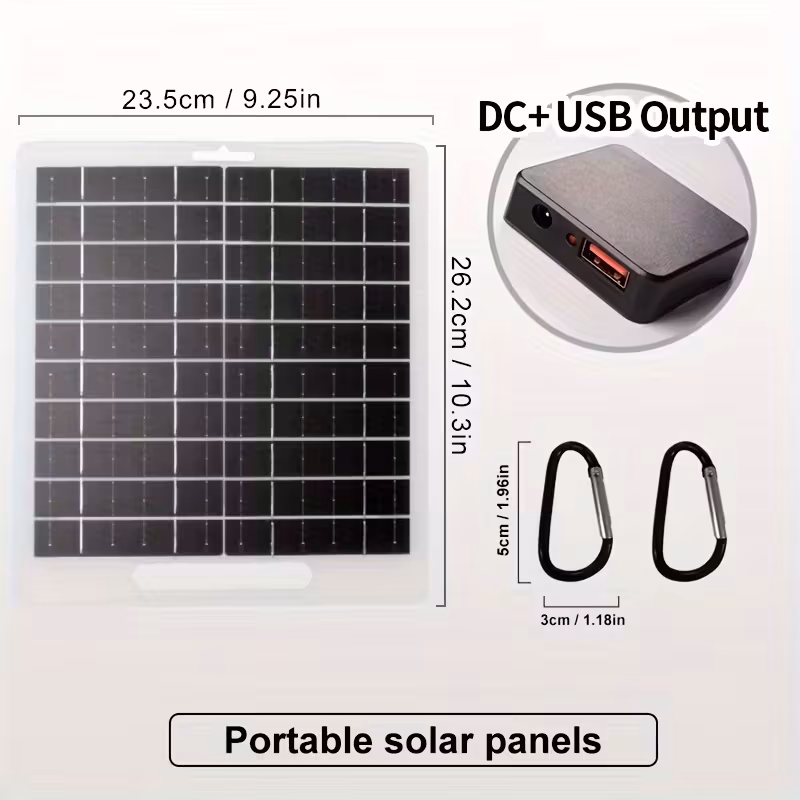 Panou solar 10W, 5V/9V