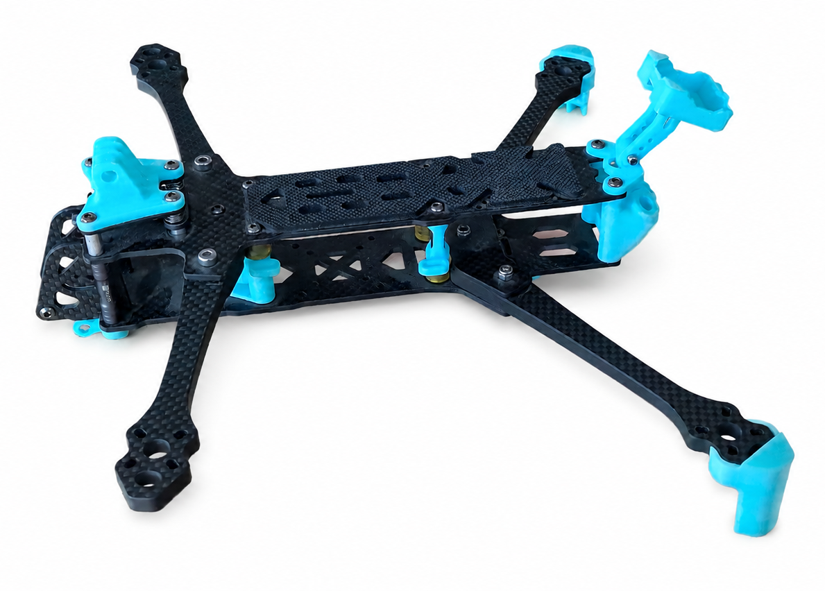 Cadru dronă din fibră de carbon 24 cm